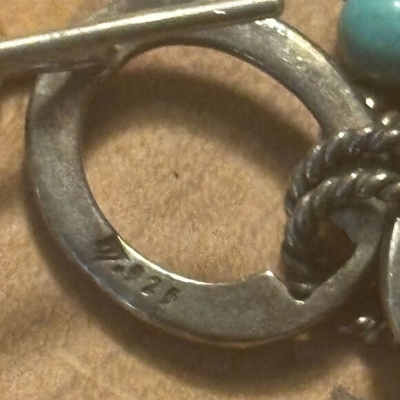 Silpada Sterling Silver HTF Howlite Bronze Bead Dangle  Silpada Sterling Silver Howlite Bronze Bead Dangle Earrings W1536